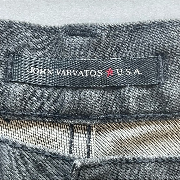 NEW JHON VARVATOS USA Classic Straight Grey Jeans Men Size 38 - Picture 4 of 14